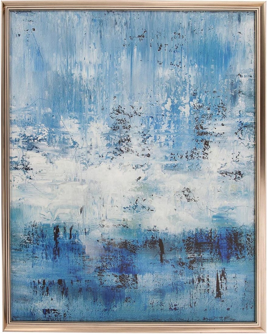 Howard Elliott Blue Abstract Sea Wall Art on 320G Canvas (1 of 5)