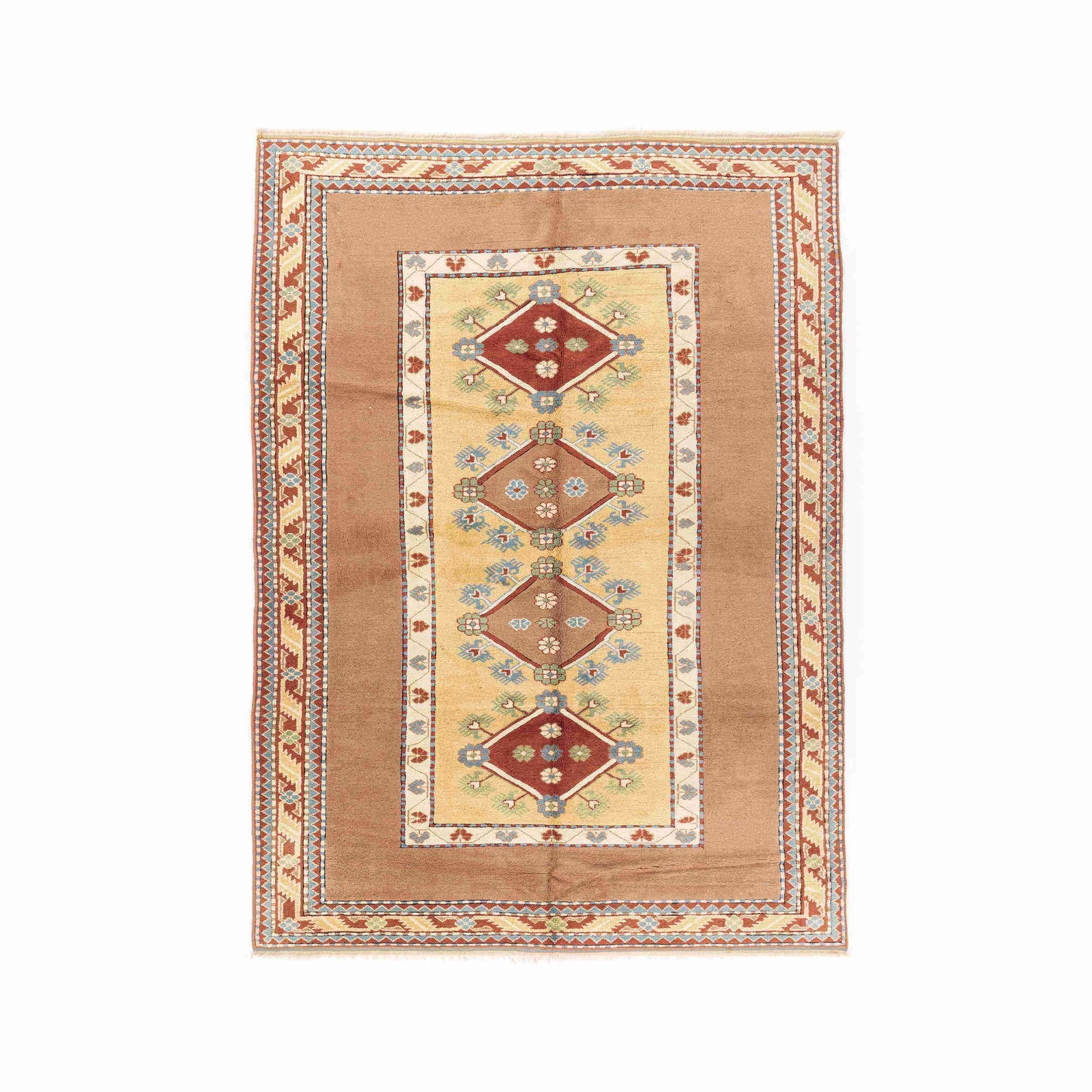 Authentic Handmade Milas Wool Carpet 80.7x112.6 Double Knots (1 of 8)