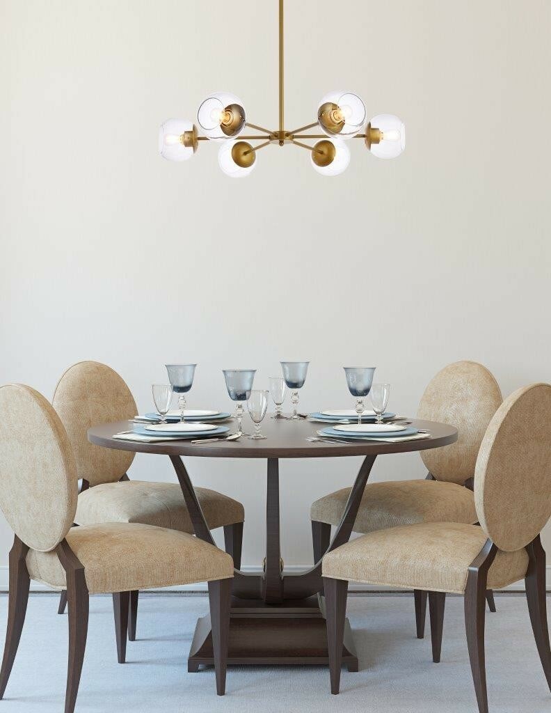 Briggs Modern Brass Finish 6-Light Pendant Chandelier (1 of 8)