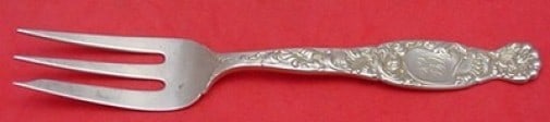 Whiting Heraldic Sterling Silver 3-Tine Pie Fork 7.25 In (1 of 2)