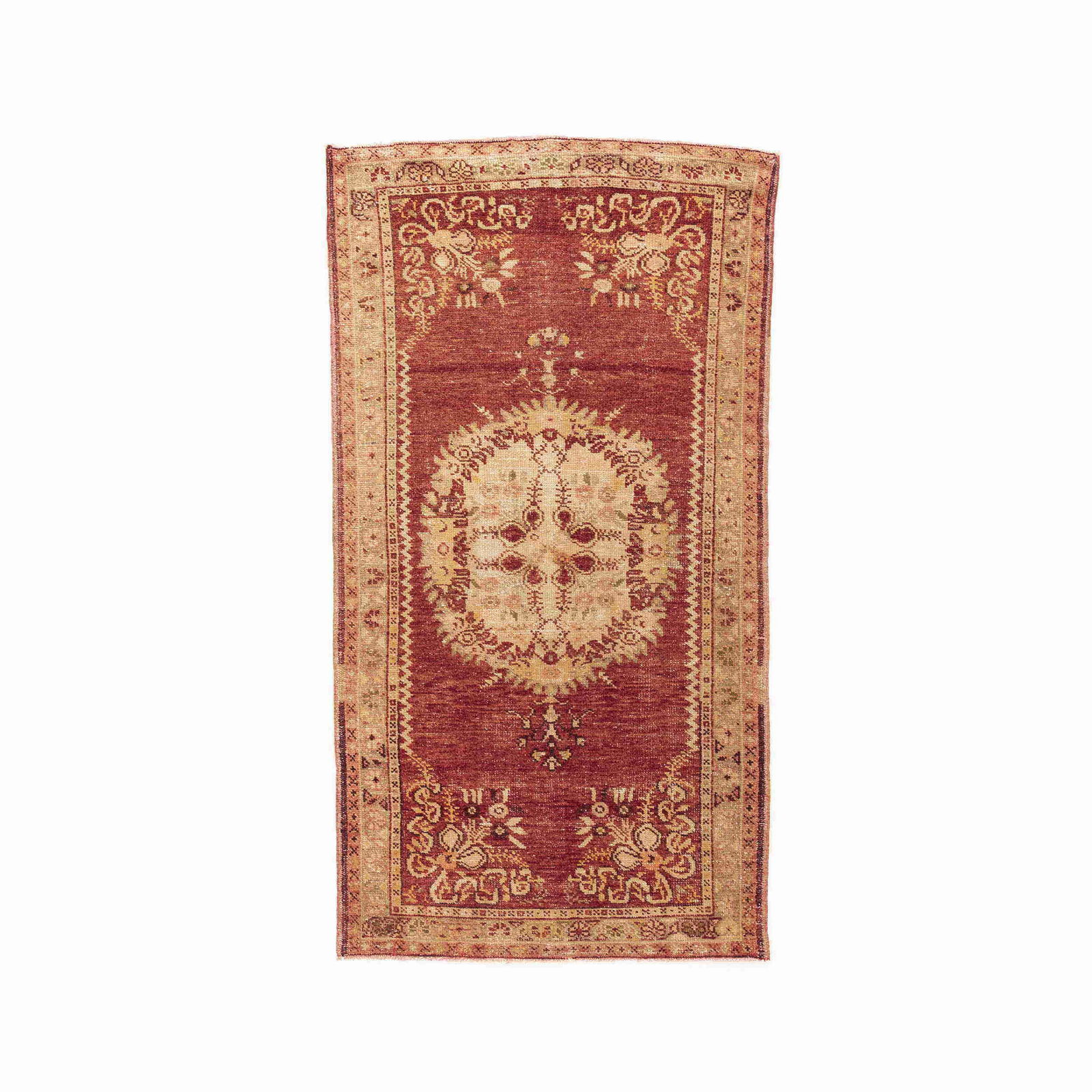 Authentic Handmade Anadol Wool Carpet 37.8 x 71.3 Double Knot (1 of 8)