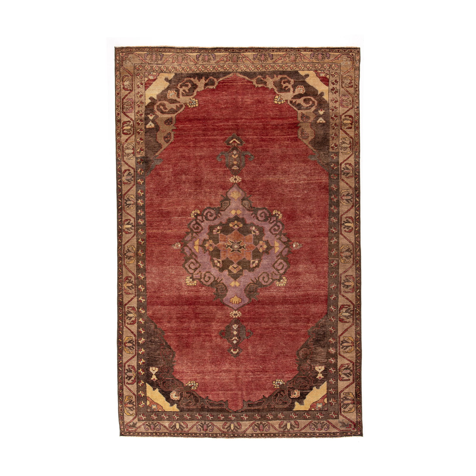 Authentic Handmade Anatolian Wool Carpet 79.1 x 123.2 Inches: Authentic Handmade Anatolian Wool Carpet 79.1 x 123.2 Inches Experience the exquisite craftsmanship of this Authentic Handmade Anatolia Wool on Wool Carpet. This stunning carpet features a traditional