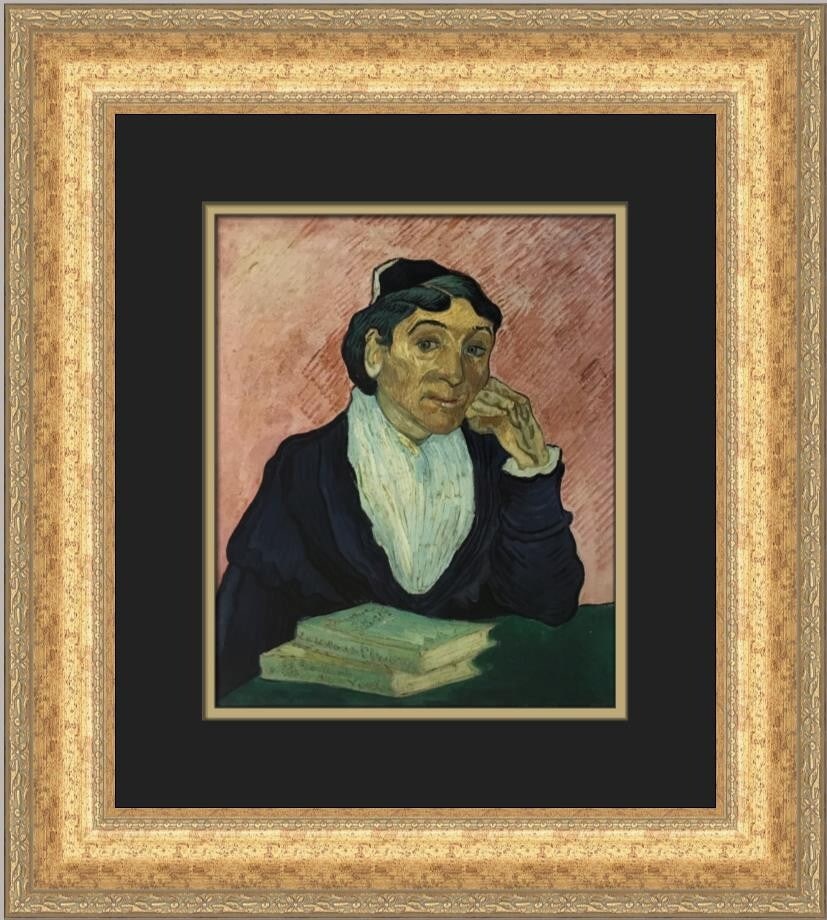 Vincent Van Gogh Madame Ginoux Portrait Custom Framed Offset Lithograph Print (1 of 2)