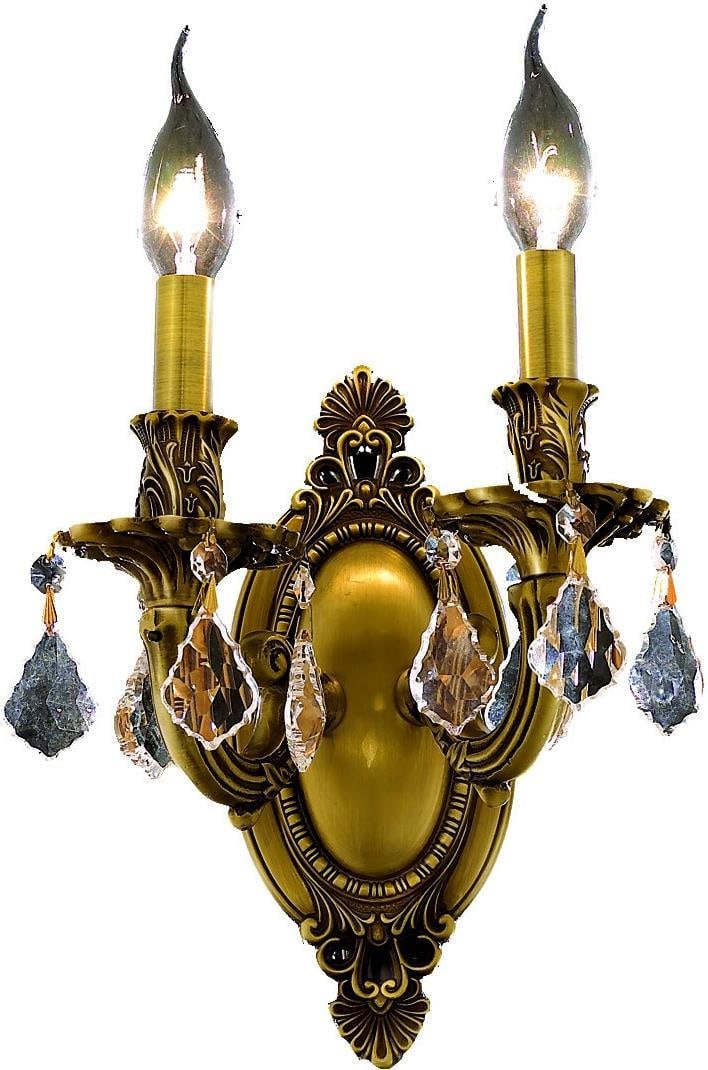 Elegant Lighting Rosalia Victorian Wall Sconce in French Gold Crystal (1 of 1)