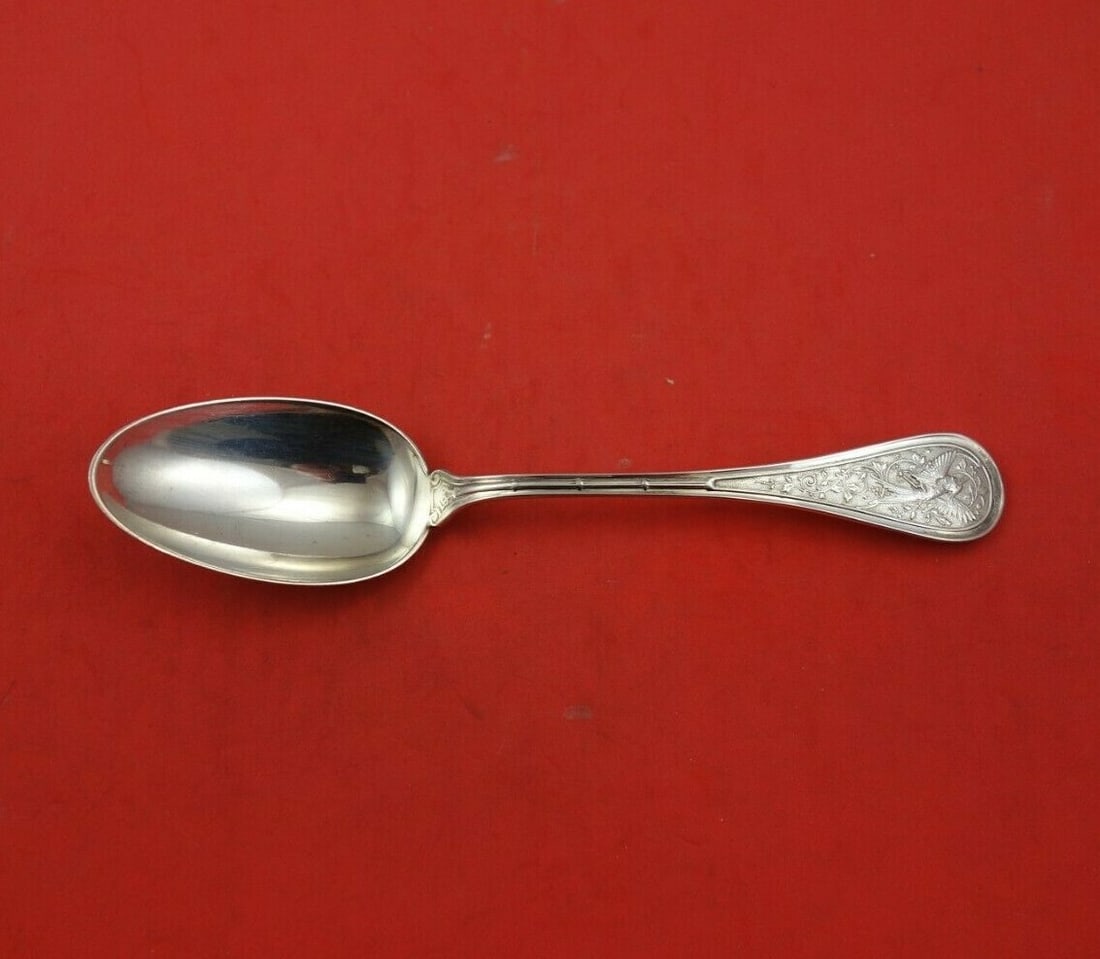 Wendt Bird Sterling Silver Place Soup Spoon Multi Motif 6 7/8": Wendt Bird Sterling Silver Place Soup Spoon Multi Motif 6 7/8" This exquisite soup spoon from the renowned maker Wendt features a stunning multi-motif design known as 'Bird'. Crafted from high-quality