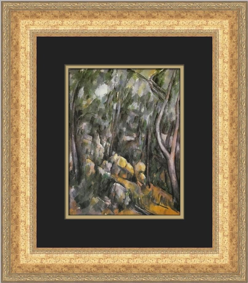 Paul Cezanne In The Grounds Of The Chateau Noir Custom Framed Print 18x16 (1 of 2)