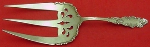 Gorham Luxembourg Sterling Silver Pierced Toast Fork 7 3/4" (1 of 1)