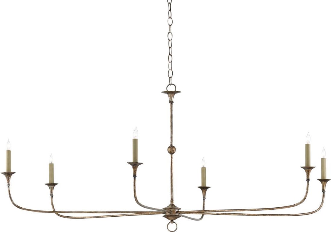 Currey Nottaway Minimalist Bowl Chandelier Pyrite Bronze 6 Bulb: Currey Nottaway Minimalist Bowl Chandelier Pyrite Bronze 6 Bulb Elevate your space with this Luxe Minimalist Bowl Chandelier, designed for elegance and sophistication. Crafted from durable wrought iro