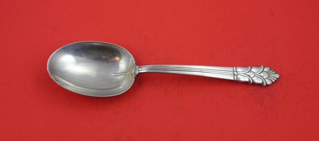 Tiffany & Co. Palmette Sterling Silver Serving Spoon 9 Inch (1 of 2)