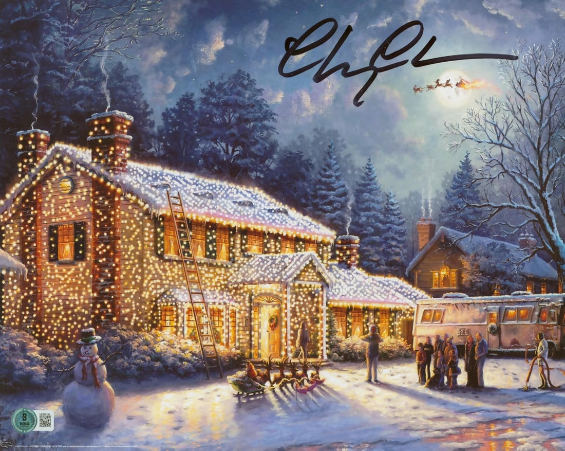 Chevy Chase Signed 11x14 Christmas Lights Photo Beckett Authenticated: Chevy Chase Signed 11x14 Christmas Lights Photo Beckett Authenticated Celebrate the holiday spirit with this stunning autographed 11x14 photograph featuring Chevy Chase from National Lampoon's Christm