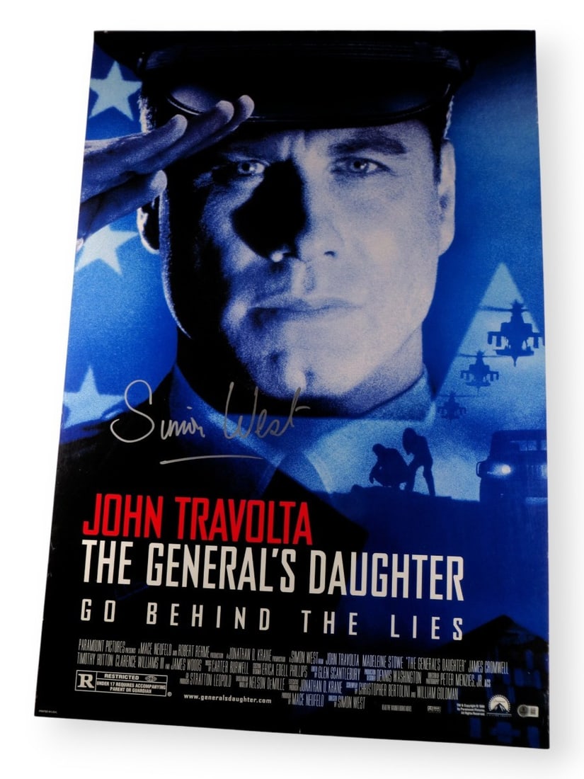 Simon West Signed 27X40 The General's Daughter Poster Beckett Authenticated (1 of 4)