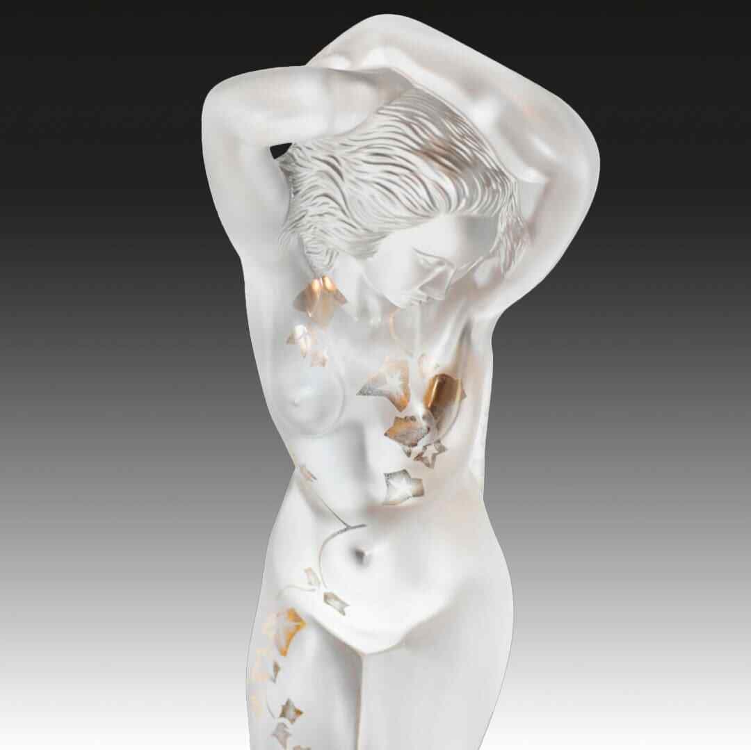 Lalique Marc Woman Crystal Sculpture One Of A Kind Special Edition