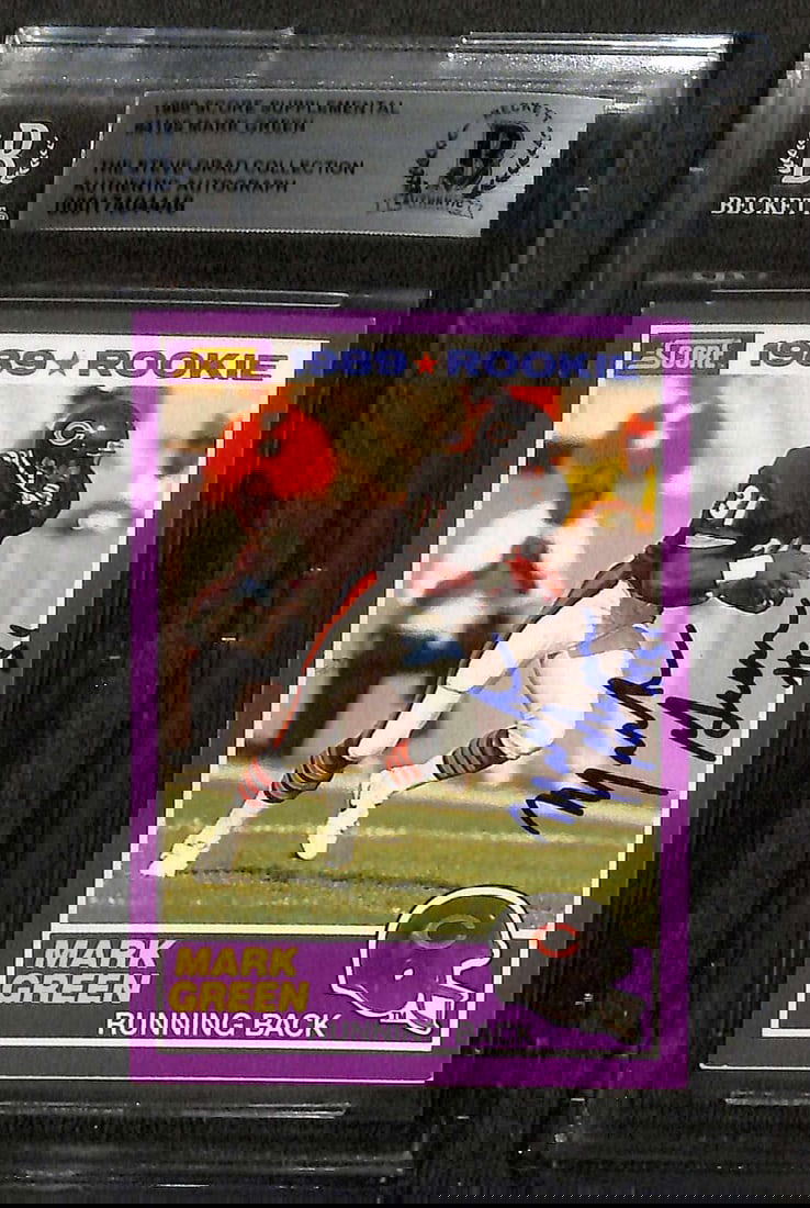 Mark Green Signed 1989 Score Supplemental #419S Card Beckett Authenticated (1 of 1)