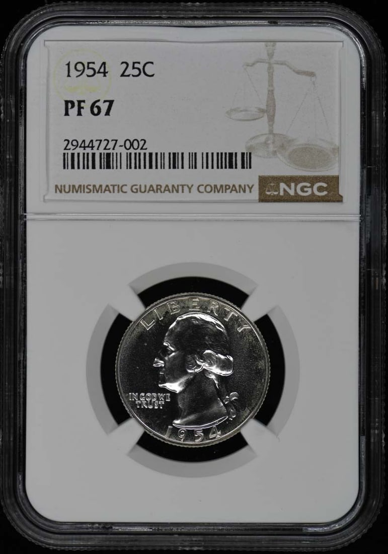 1954 Washington Quarter NGC PR67 Proof Philadelphia Mint (1 of 2)