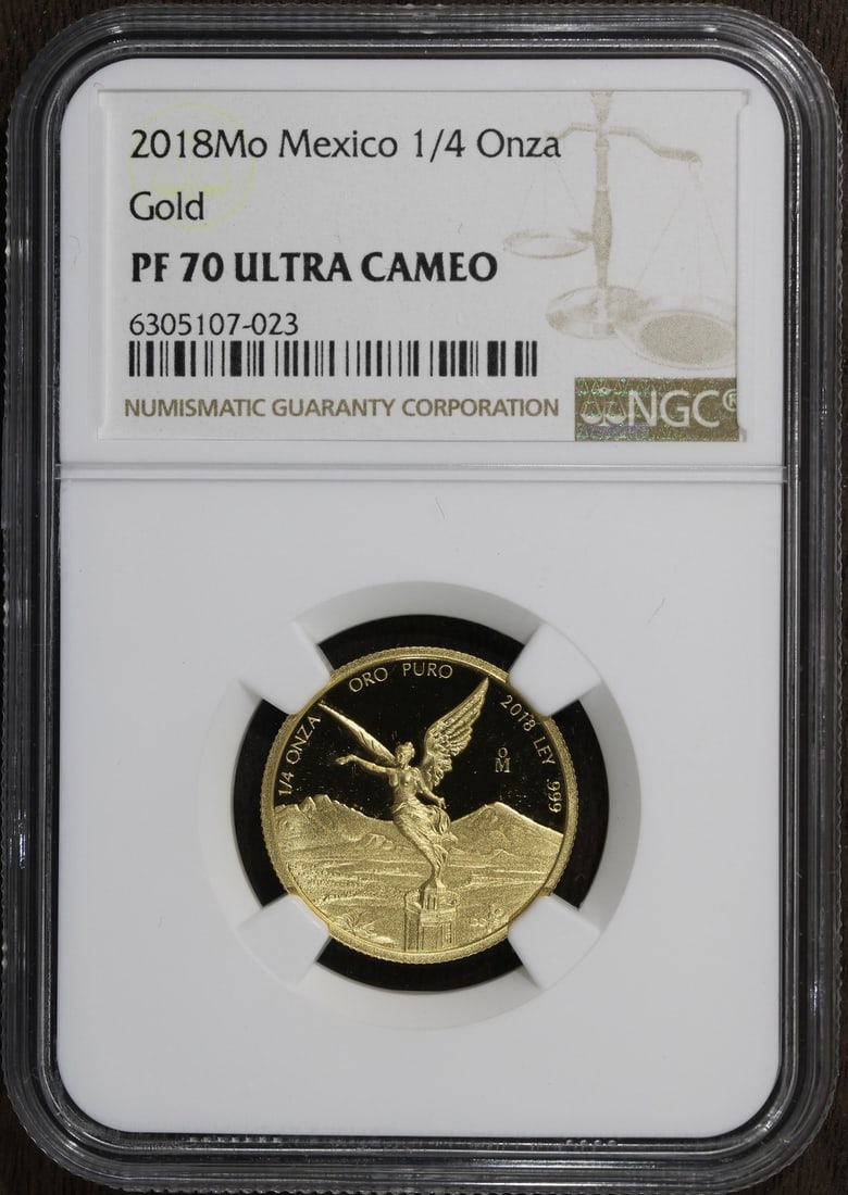 2018 Mexican Gold 1/4 Onza Libertad NGC PF70 Ultra Cameo (1 of 2)