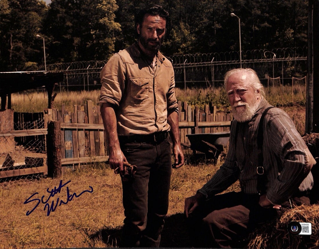 Scott Wilson Signed 11x14 The Walking Dead Photo Beckett Certified (1 of 1)