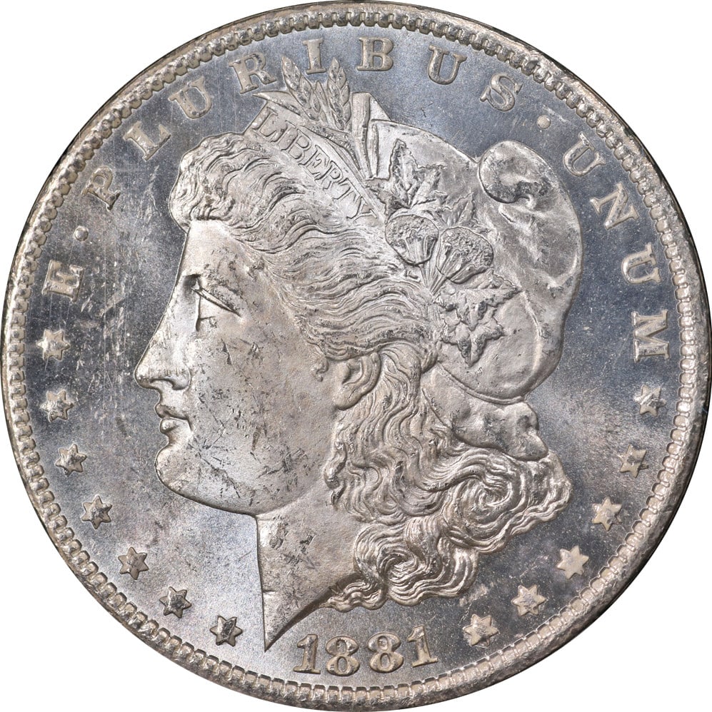1881-CC GSA Morgan Silver Dollar NGC MS63 Blast White Coin (1 of 4)