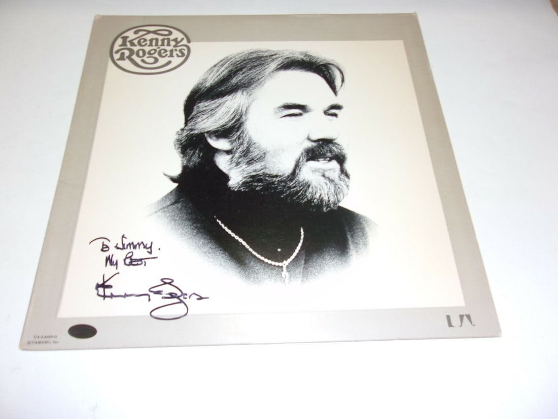 Kenny Rogers The Gambler Signed LP Record with COA (1 of 1)