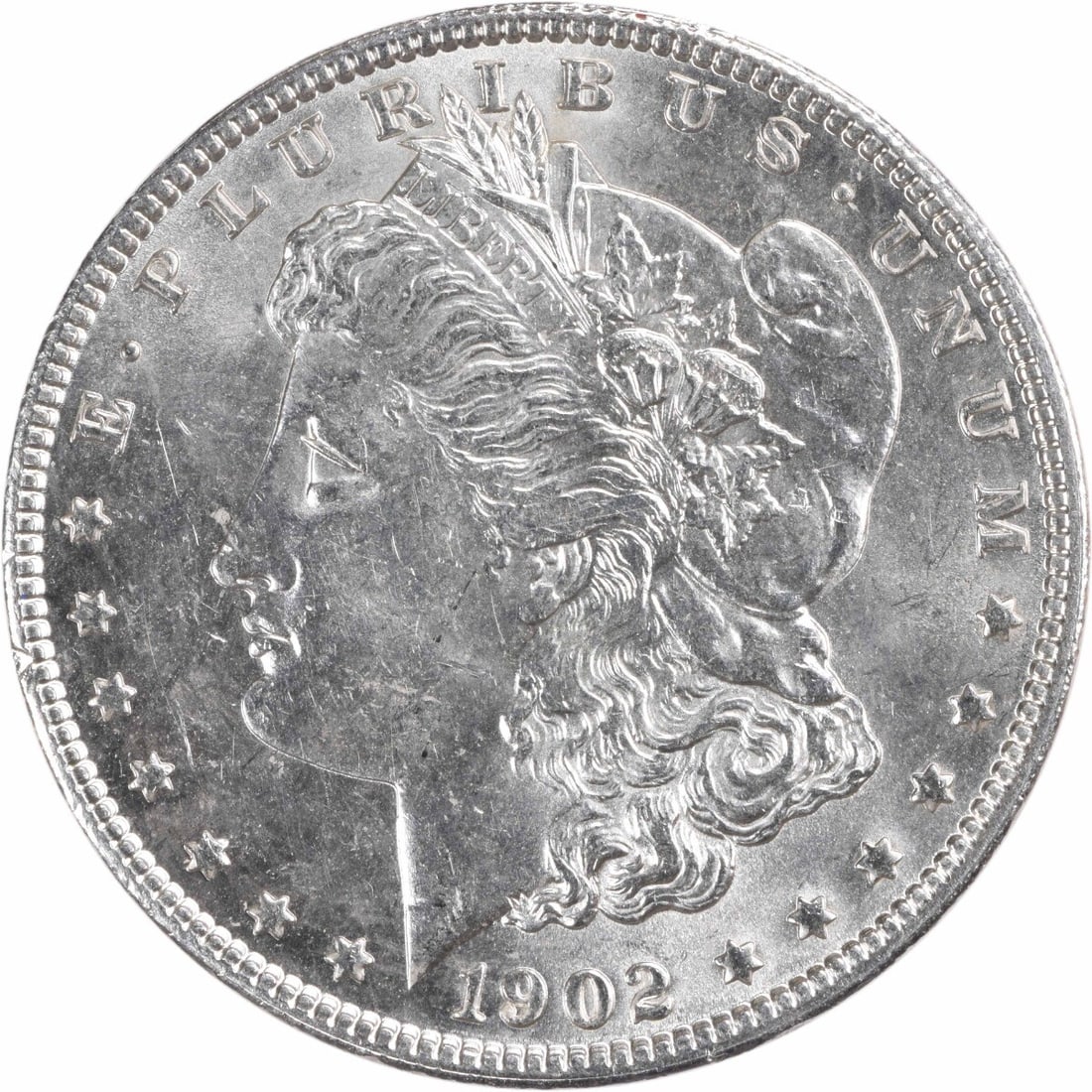1902 Morgan Silver Dollar Choice BU Uncertified Silver Coin (1 of 2)