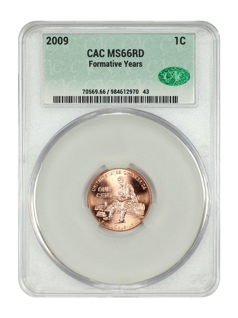 2009 CACG MS66RD Lincoln Cent Uncirculated Philadelphia Mint (1 of 2)