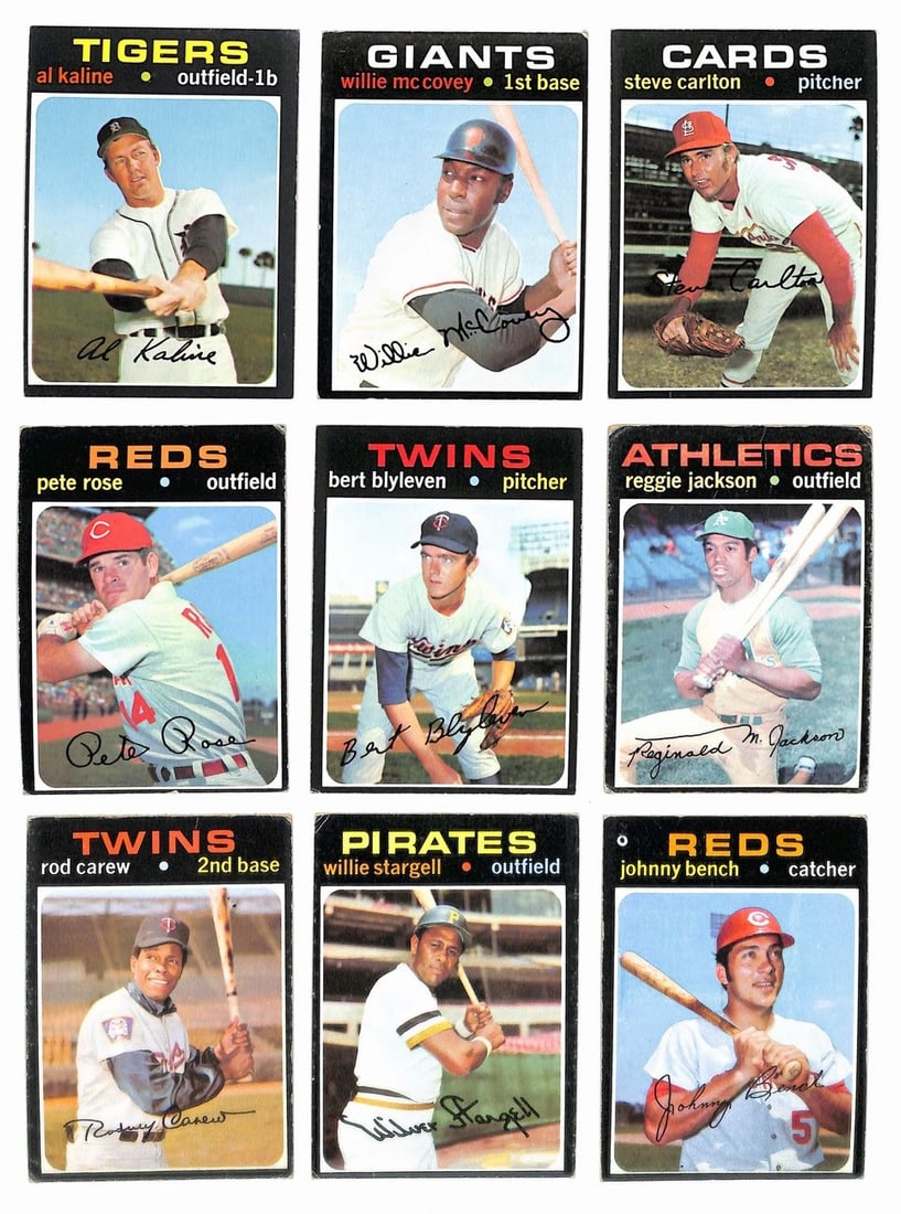 1971 Topps Baseball Complete Set 752 Cards Clemente Aaron Ryan Bench (1 of 12)
