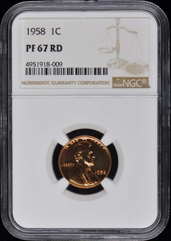 1958 NGC PF67 Proof Coin Set 1c 5c 10c 25c 50c San Francisco (1 of 5)