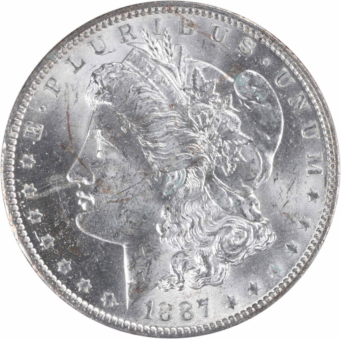 1887-O Morgan Silver Dollar Uncertified BU Silver Coin (1 of 2)