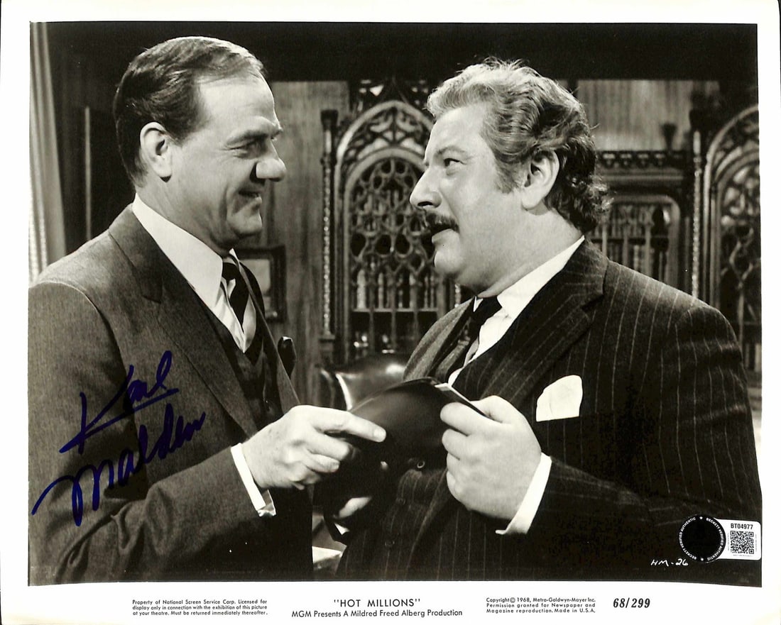 Karl Malden Signed 8x10 Photo Hot Millions BECKETT Authenticated (1 of 1)