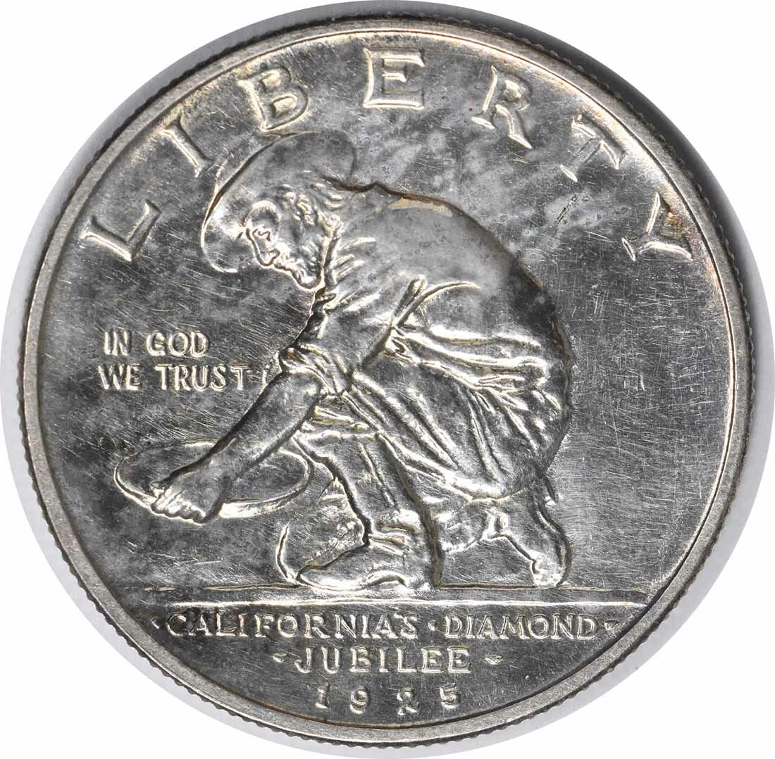 1925-S California Commemorative Silver Half Dollar Uncertified Choice BU (1 of 2)