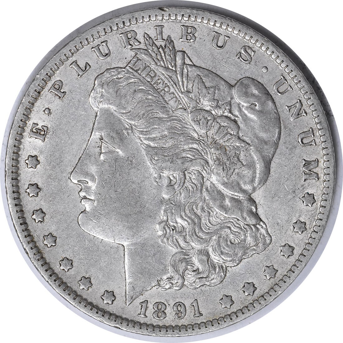 1891-O Morgan Silver Dollar Uncertified Coin by George T. Morgan (1 of 2)