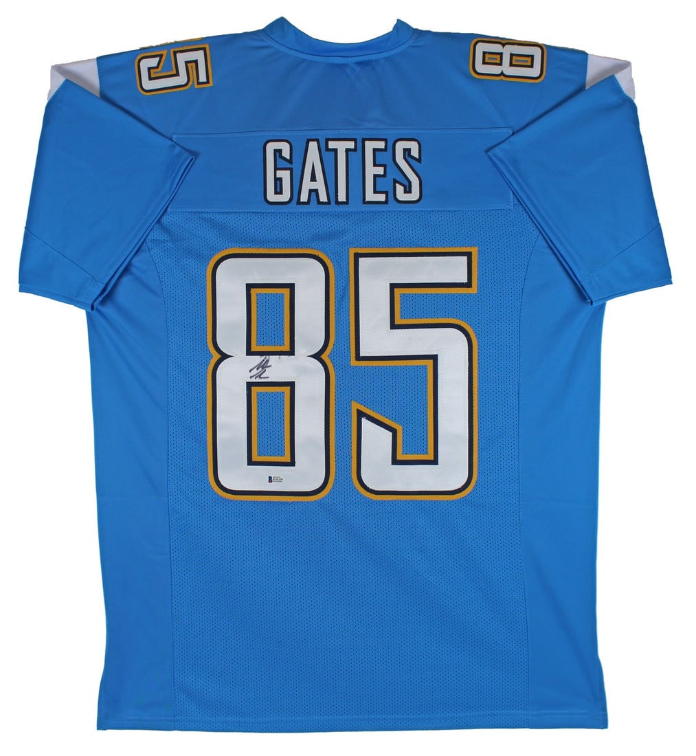 Antonio Gates Signed Powder Blue Pro Jersey BAS Witnessed San Diego Chargers (1 of 3)