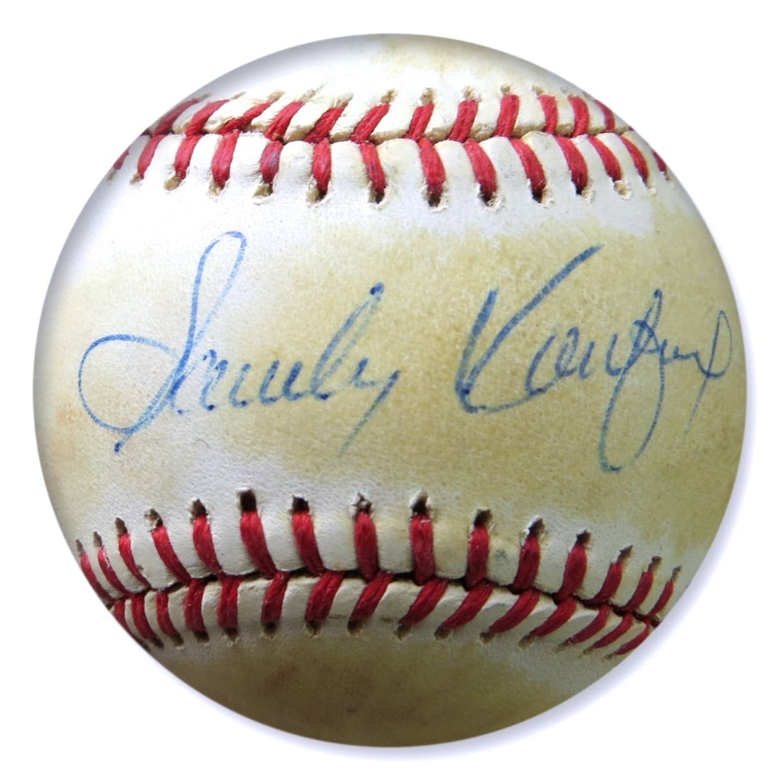 Sandy Koufax Don Drysdale Signed NL Baseball Dodgers JSA Authentic: Sandy Koufax Don Drysdale Signed NL Baseball Dodgers JSA Authentic This is an original autographed National League baseball featuring the signatures of legendary Los Angeles Dodgers players Sandy Kouf