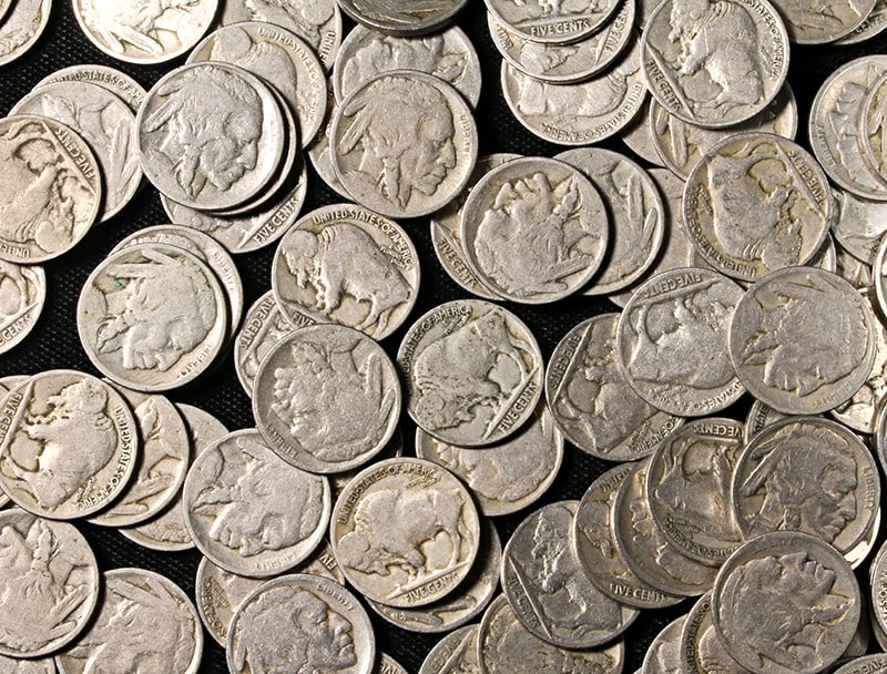 1915-18 Buffalo Nickels Bulk Lot of 100 Weak Dates Uncertified (1 of 1)