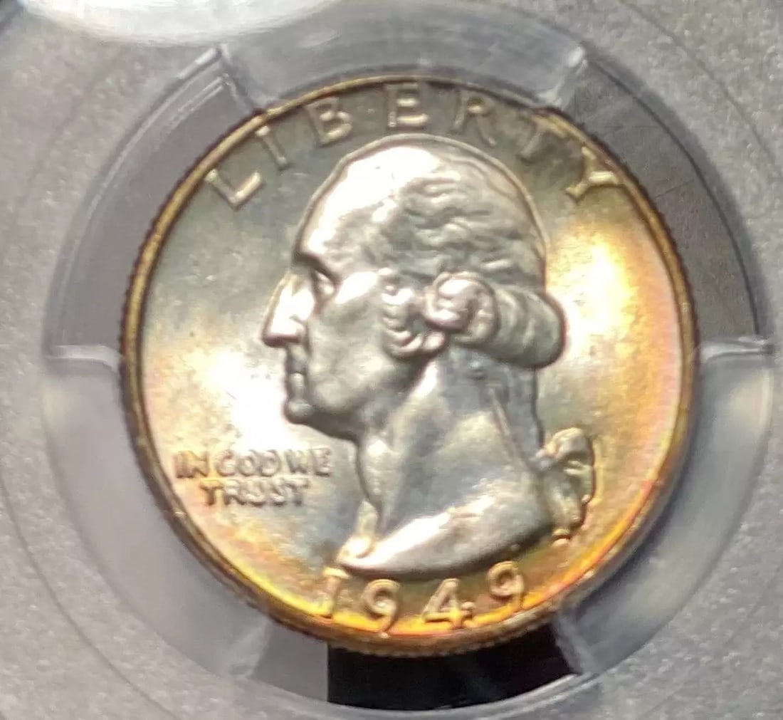 1949 P Quarter Dollar Silver Coin PCGS MS66 Uncirculated (1 of 4)