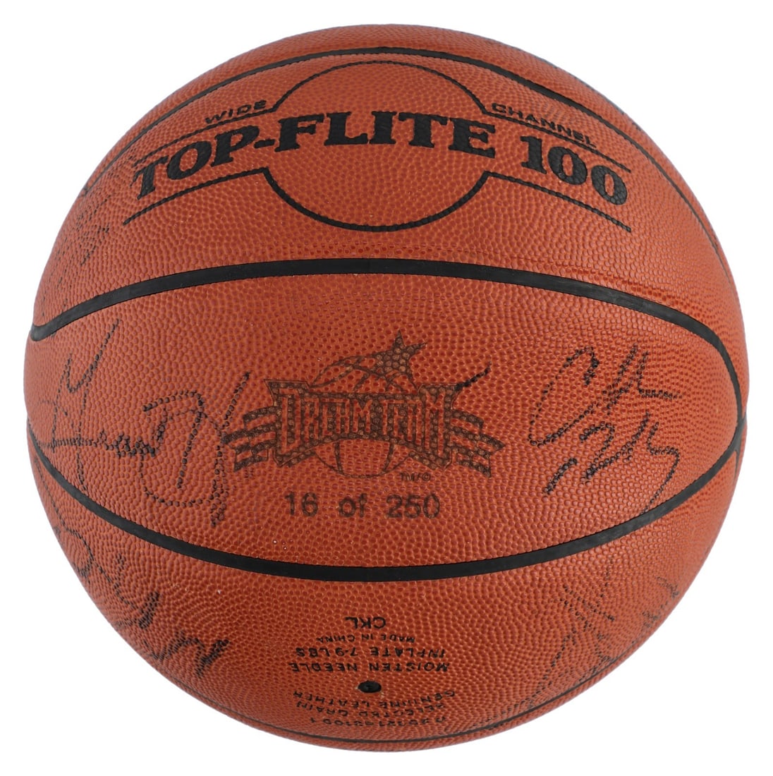 1996 Dream Team Signed Basketball with Beckett COA Limited Edition: 1996 Dream Team Signed Basketball with Beckett COA Limited Edition This authentic 1996 USA Men's Olympic basketball is a remarkable memorabilia piece, signed by 16 legendary members of the Dream Team