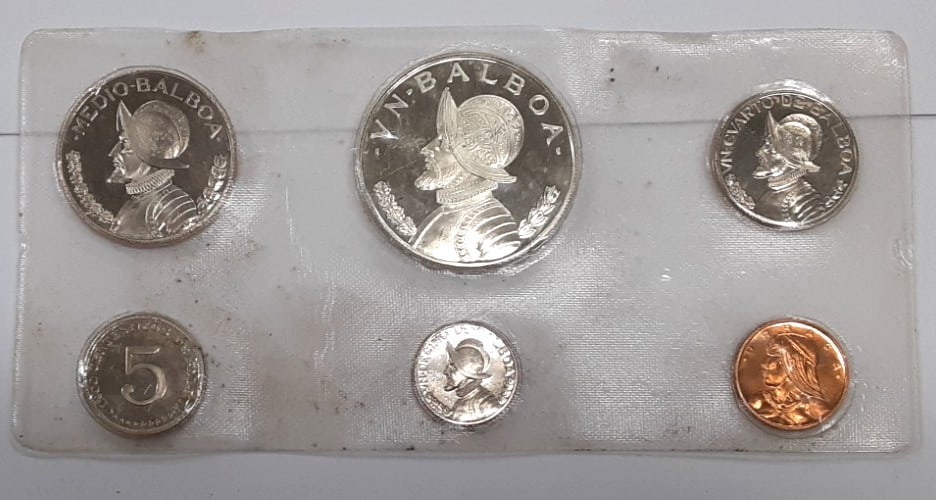 1973 Panama Proof Set 6 GEM Coins Silver Balboa Uncertified (1 of 3)