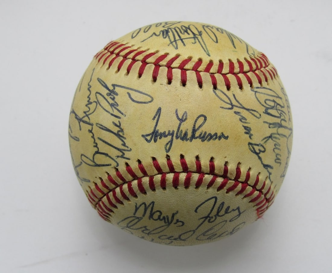 Chicago White Sox 1980 OAL Baseball with 27 Team Autographs Including LaRussa and Cepeda (1 of 6)