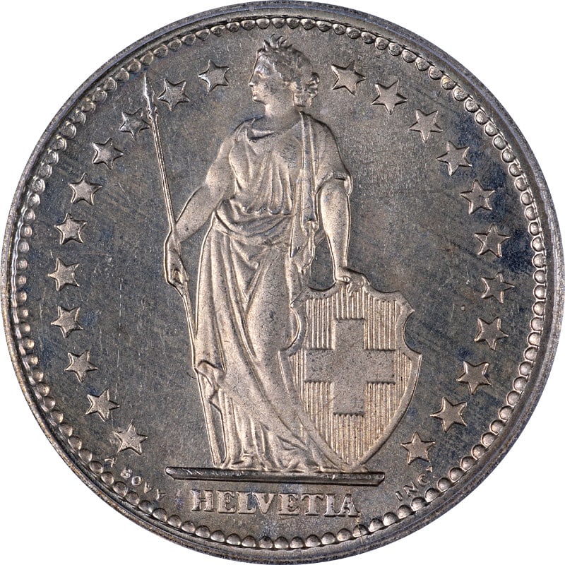 1974 Switzerland Two Francs Coin ICG PR66 Uncirculated (1 of 4)