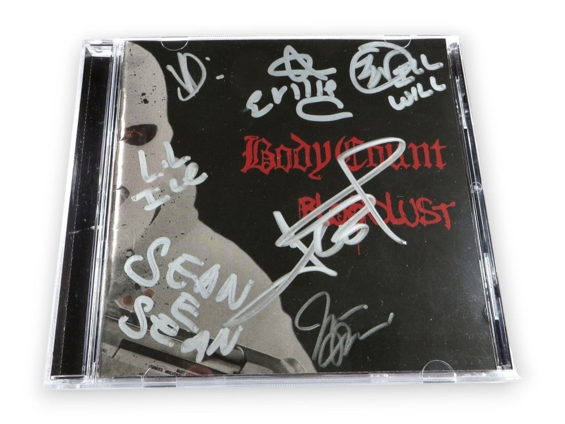 Body Count Band Autographed CD Booklet 7 Signatures Ice-T Ernie C Beckett Authenticated (1 of 3)