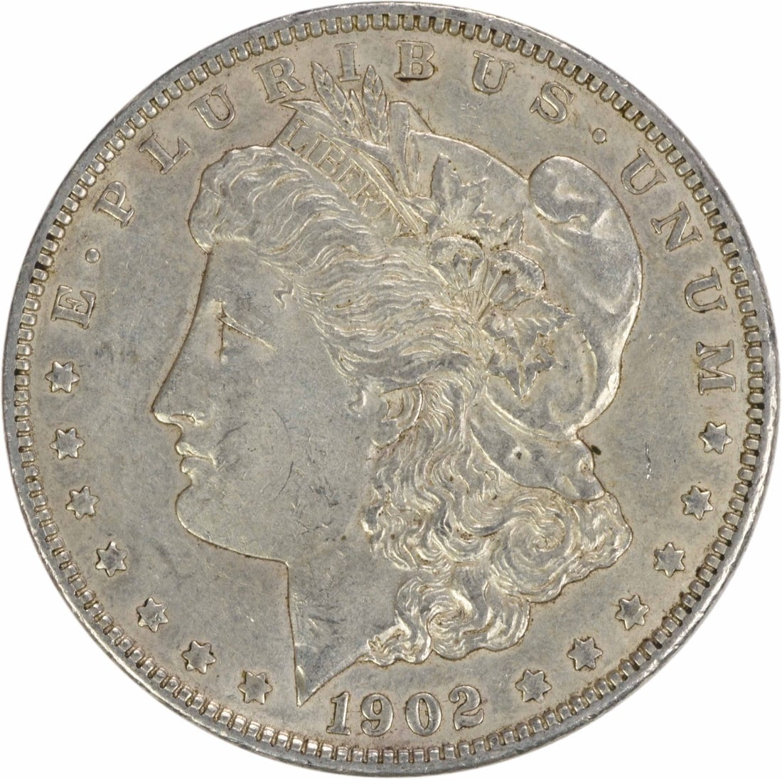 1902 Morgan Silver Dollar AU 90% Silver Coin by George T. Morgan (1 of 2)