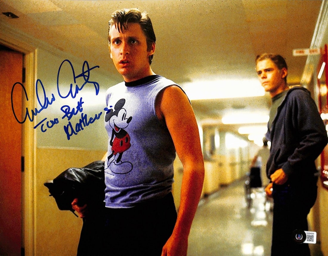 Emilio Estevez Signed 11x14 Photo The Outsiders Beckett Certified (1 of 1)