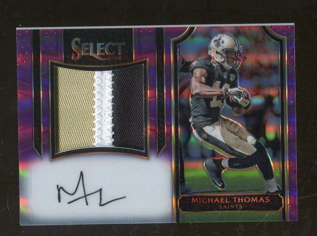 Michael Thomas 2016 Panini Select Rookie Auto 3 Color Patch 36/49 Saints (1 of 2)