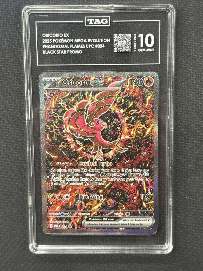 Oricorio EX Pokemon Phantasmal Flames TAG 10 Promo Card (1 of 2)