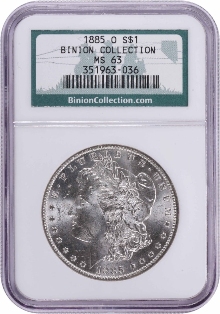 1885-O Morgan Silver Dollar MS63 Certified NGC Uncirculated (1 of 2)