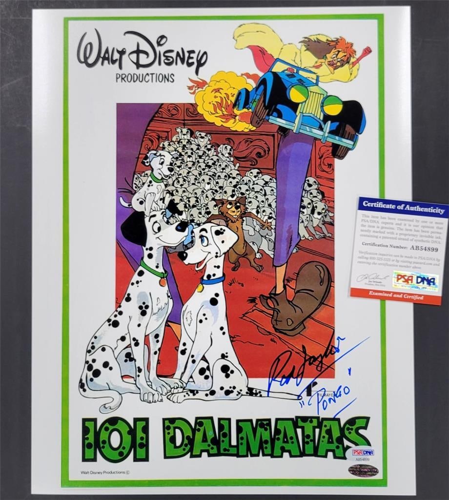 Rod Taylor Signed 11x14 Disney 101 Dalmatians Photo PSA/DNA Authenticated (1 of 2)