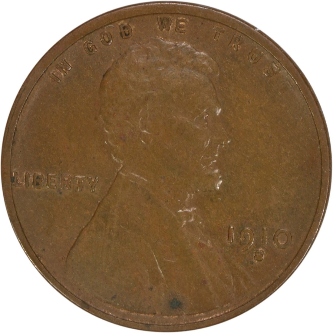 1910-S Lincoln Wheat Cent EF Uncertified Copper Coin (1 of 2)