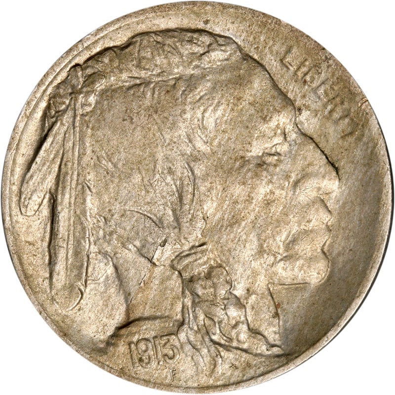 1913-D Buffalo Nickel Type 1 Uncertified Circulated Denver Mint (1 of 2)