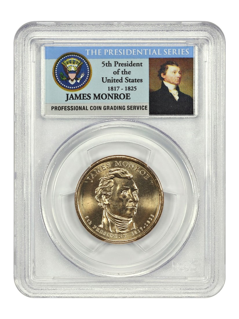 2008 Philadelphia James Monroe Dollar MS66 PCGS Position A (1 of 4)