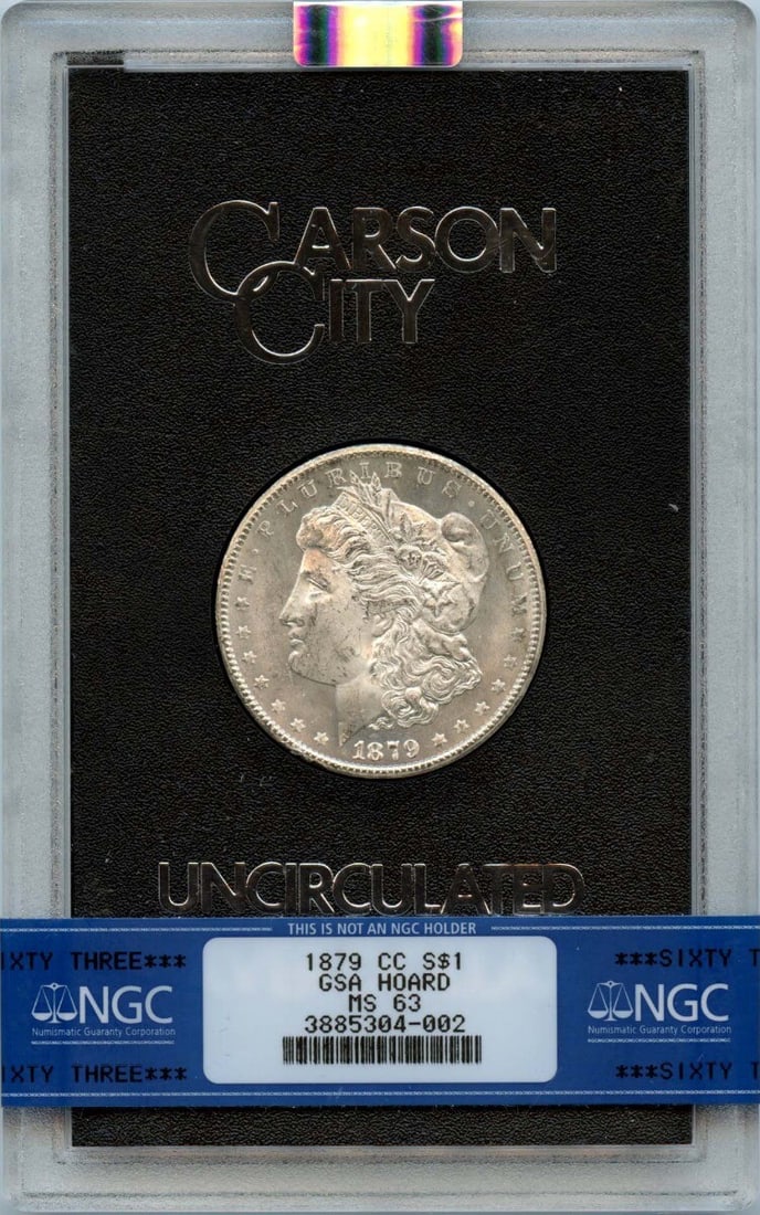 1879-CC Morgan Dollar NGC MS63 Uncirculated GSA Hoard (1 of 2)