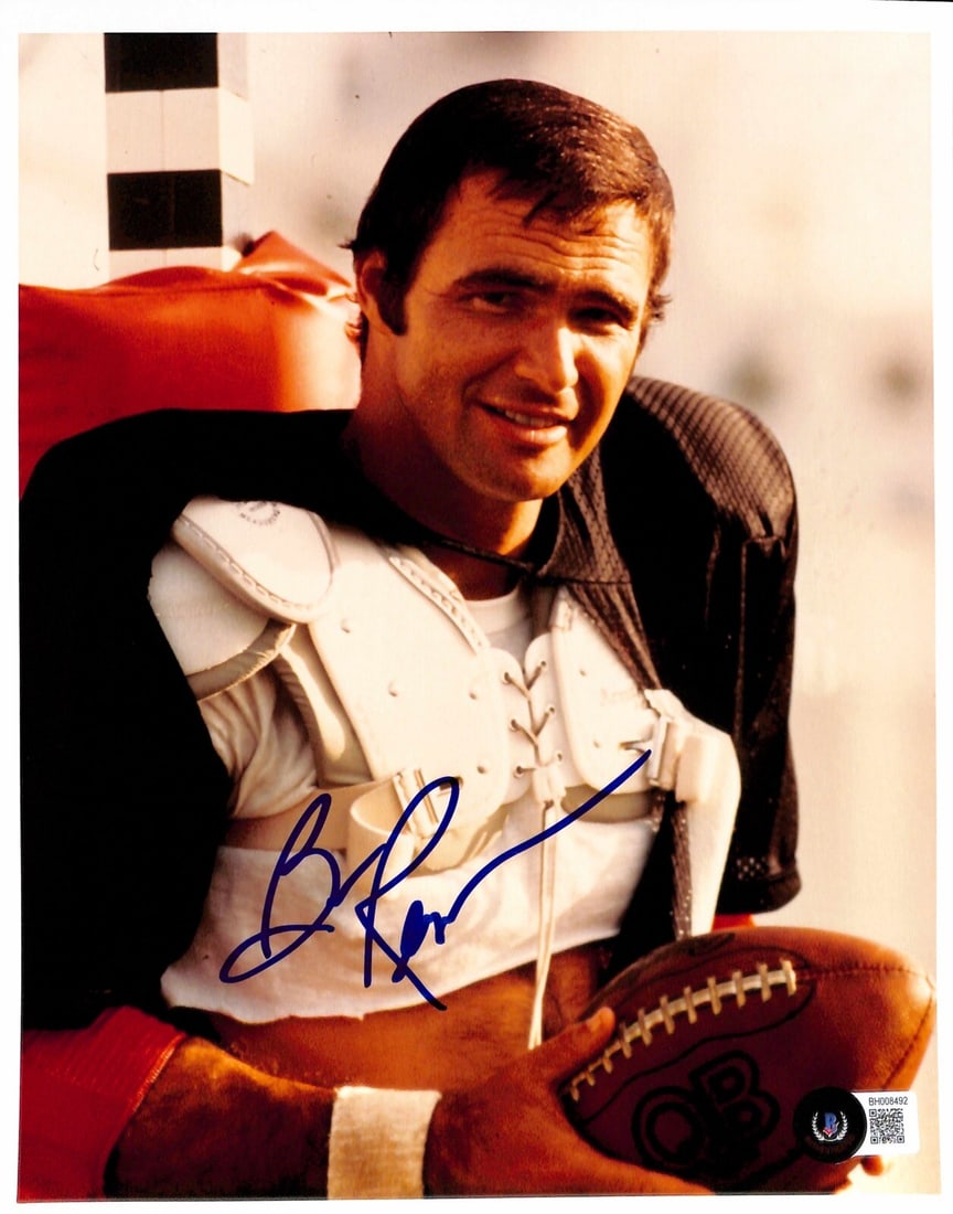 Burt Reynolds Signed 8x10 Photo The Longest Yard Beckett Certified: Burt Reynolds Signed 8x10 Photo The Longest Yard Beckett Certified This is an authentic autographed 8x10 photograph of Burt Reynolds, known for his role as Paul Crewe in the classic film The Longest Y